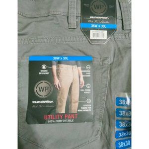 WP WeatherProof Utility Pant, Charcoal Grey, Size 38W x 30L